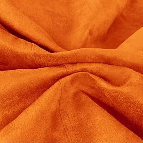 DELMACH BEAN BAG Stuff Animal Orange Storage/Cover Soft Microsuede Extra Large - Picture 6 of 9